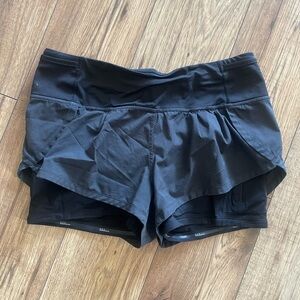Lululemon black shorts size 6